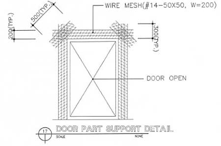 Door Part Support Detail